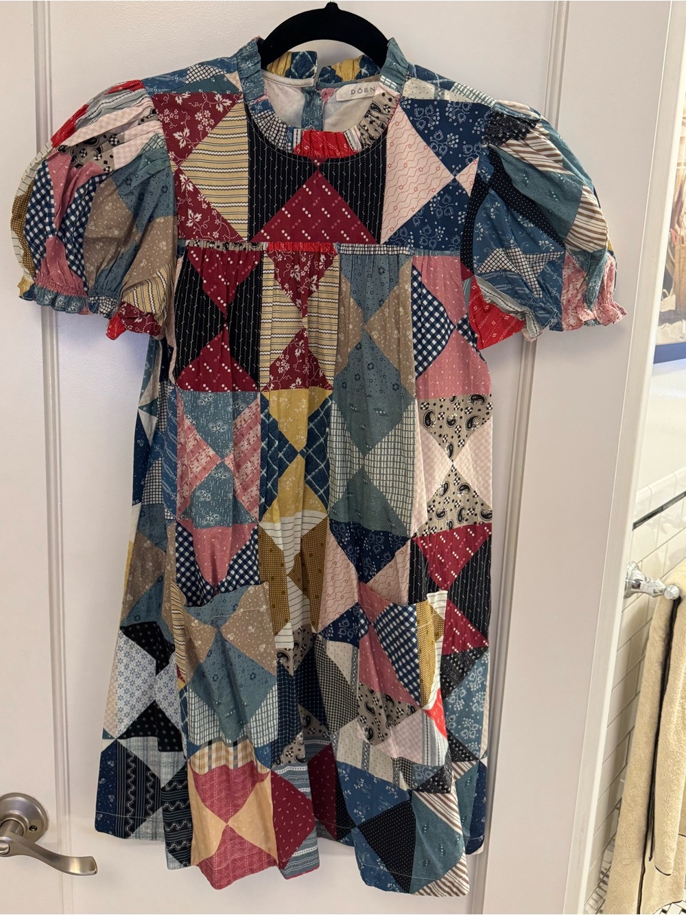 Doen Patchwork Mini Dress XS